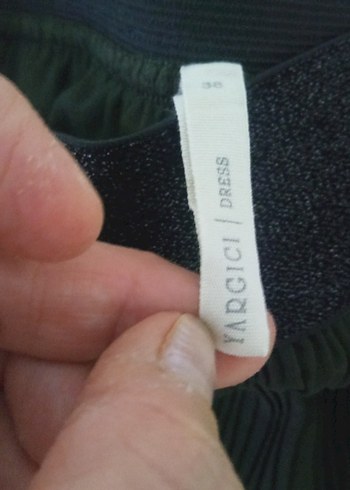 Kadın Yeşil Piliseli Midi Etek - Görsel 4