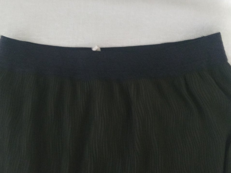 Kadın Yeşil Piliseli Midi Etek - Görsel 3