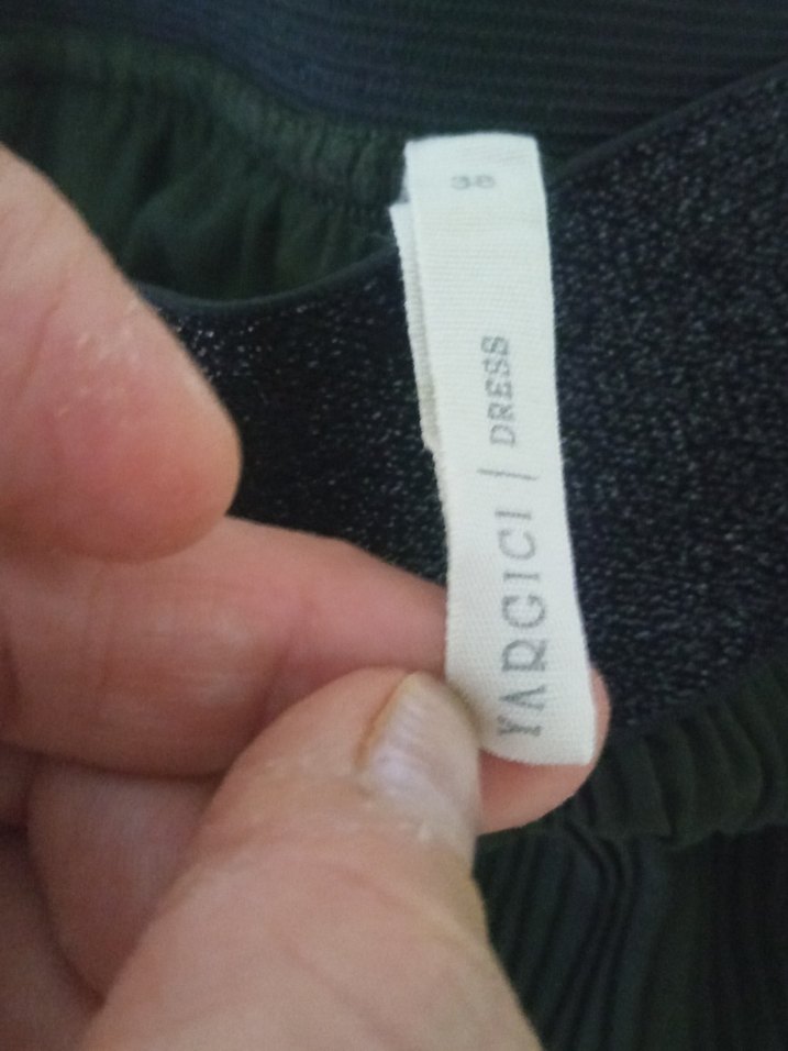 Kadın Yeşil Piliseli Midi Etek - Görsel 4