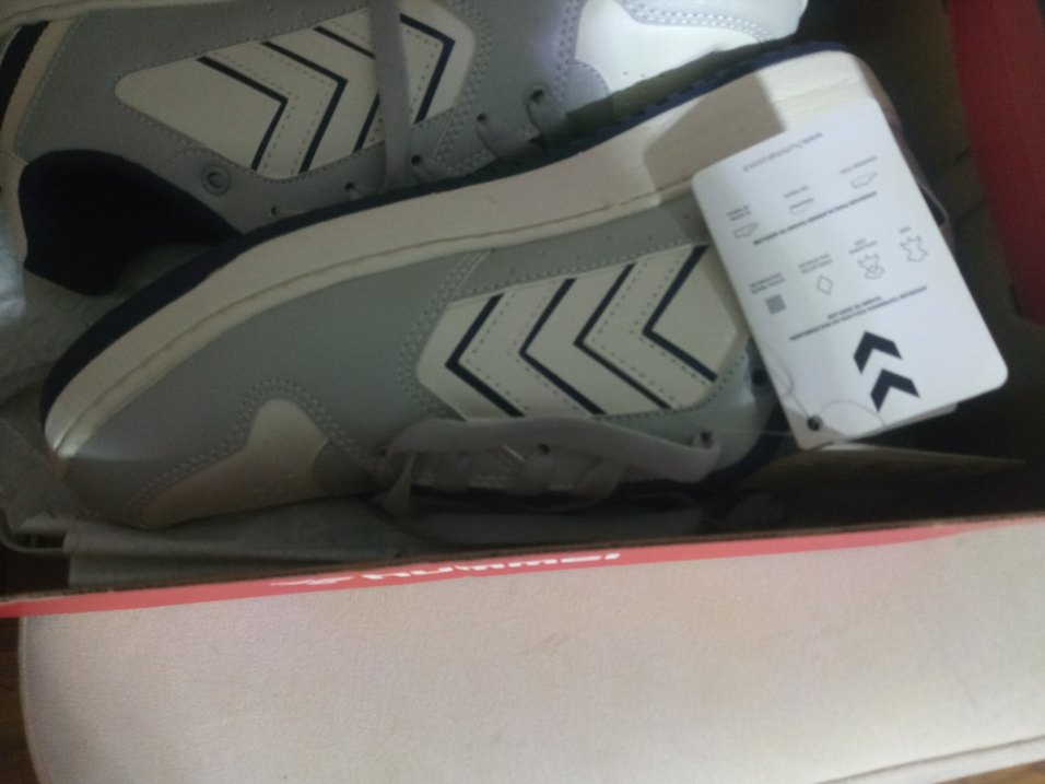 Beyaz Gri Velcro Detaylı spor ayakkabı.Orjinal Hummel - Görsel 2