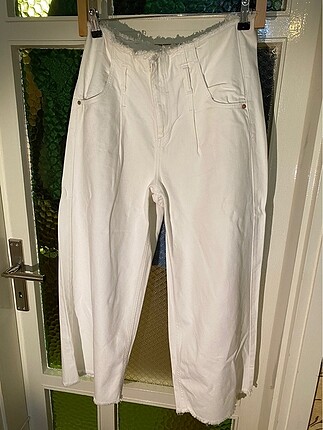 206)LCW Beyaz Kot Pantolon Bol Paça 40 Beden 93x58 #lcwaikiki #p