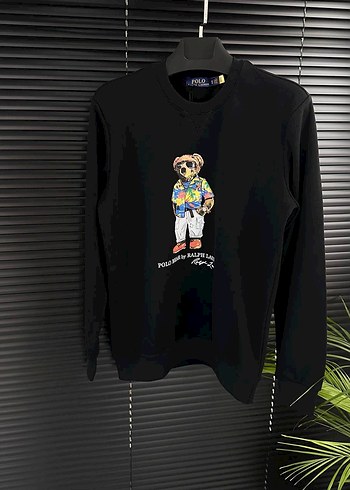 Beyaz Baskılı Uzun Kollu Pamuklu Sweatshirt - Görsel 12