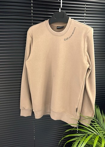 Beyaz Baskılı Uzun Kollu Pamuklu Sweatshirt - Görsel 17