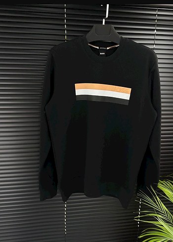 Beyaz Baskılı Uzun Kollu Pamuklu Sweatshirt - Görsel 3