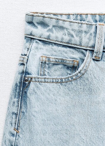 36 Beden mavi Renk Zara straıght yüksel bel jean 