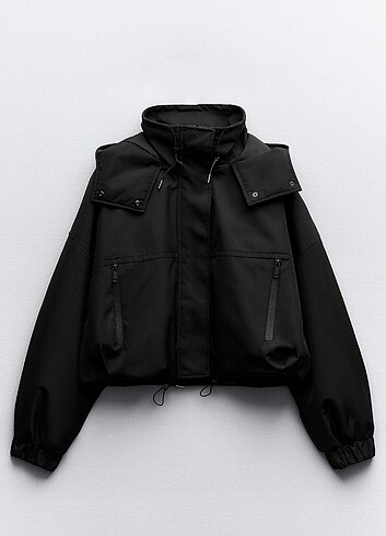 Zara Zara kapüşonlu crop ceket