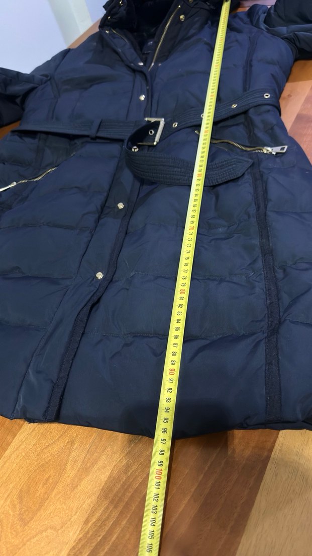 ZARA ŞİŞME  Uzun Kadın Kışlık Mont - Görsel 4