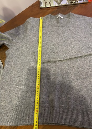 ZARA Gri Yün erkek Kazak - Görsel 5