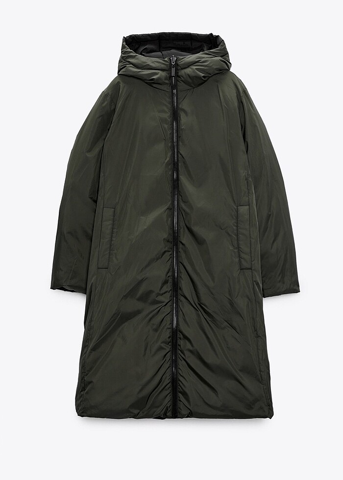 ZARA ŞİŞME UZUN MONT - Görsel 2