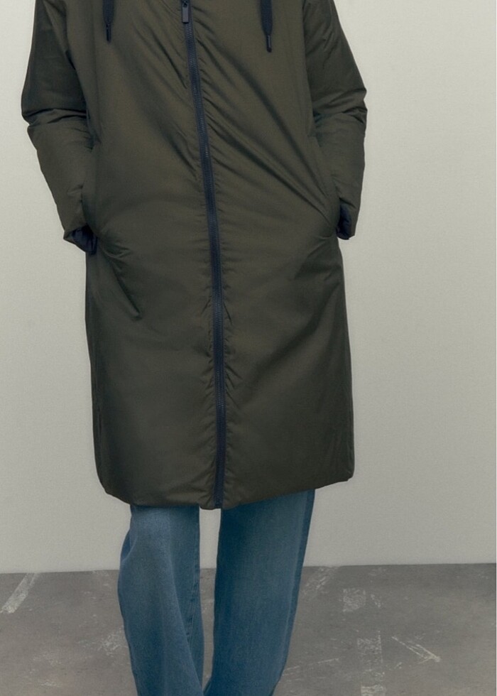 ZARA ŞİŞME UZUN MONT - Görsel 4