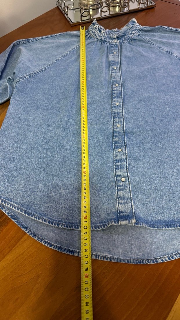 Mango jean gömlek - Görsel 4