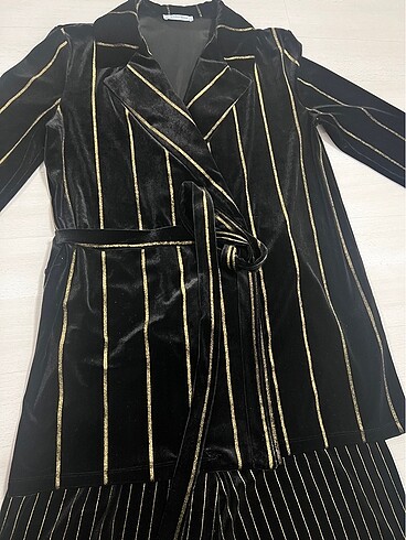 ZARA KADİFE BLAZER VE PANTOLON TAKIM - Görsel 6