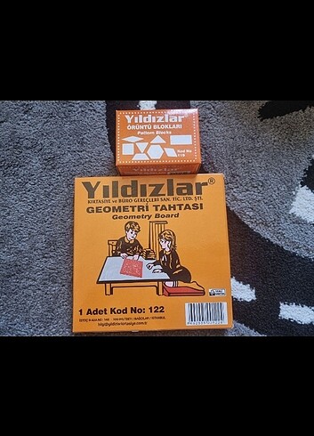 yıldızlar geometri tahtası ve örüntü blokları hiç kullanılmadı t
