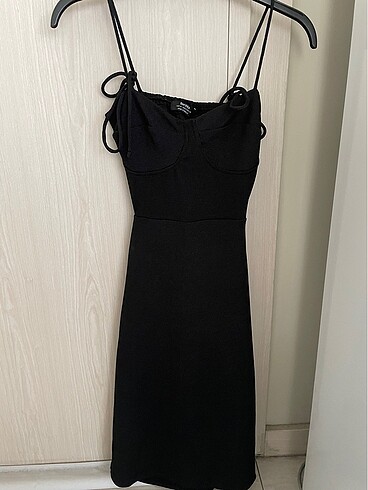Bershka siyah elbise