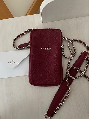  Beden Orijinal Vakko telefon çantası