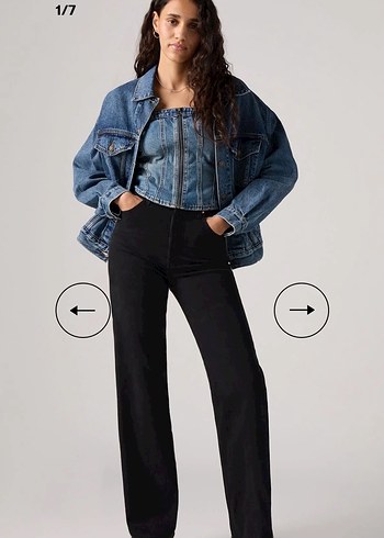 Levis Yuksek Bel Ribcage Straight 29w 34l