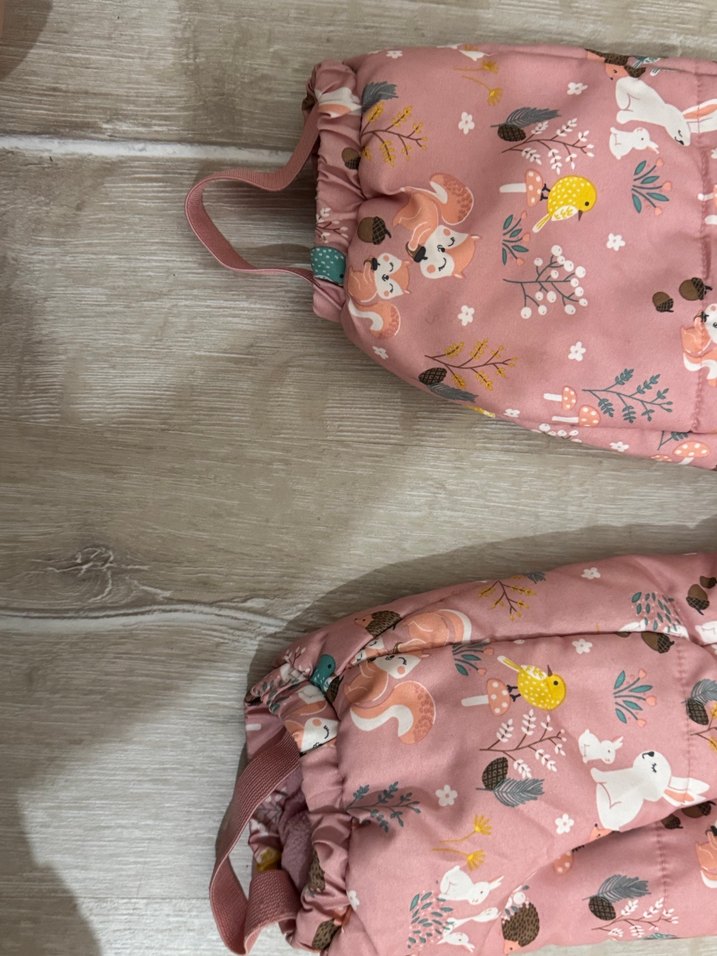 Kız Bebek Pembe Desenli astronot mont - Görsel 2