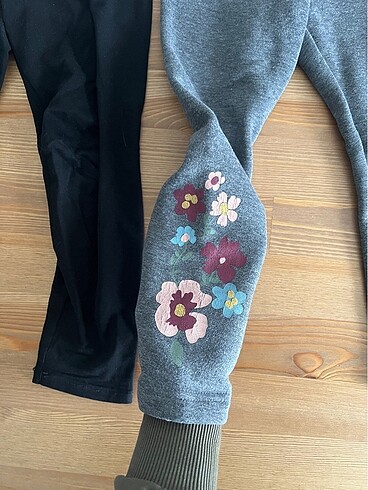 H&M 1 adet tayt 1 adet içi polar eşofman