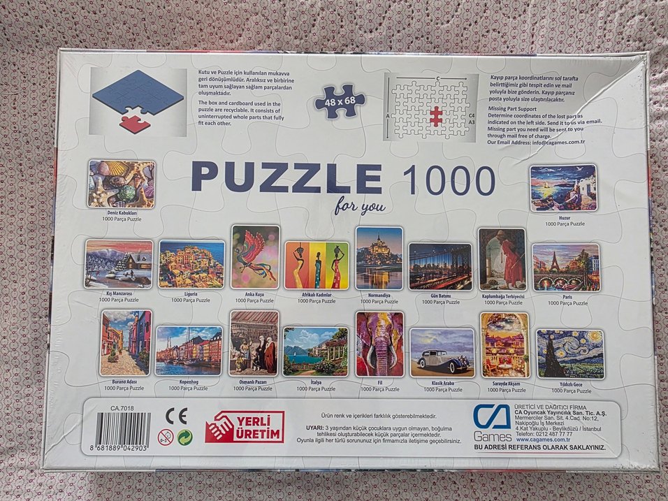 Kış Temalı Çok Renkli Çocuk Yapbozu - Görsel 2