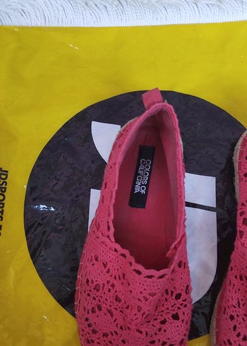 Dantel Detaylı Pembe Dolgu Topuklu Kadın Espadril - Görsel 2