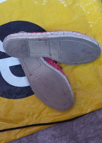 Dantel Detaylı Pembe Dolgu Topuklu Kadın Espadril - Görsel 3