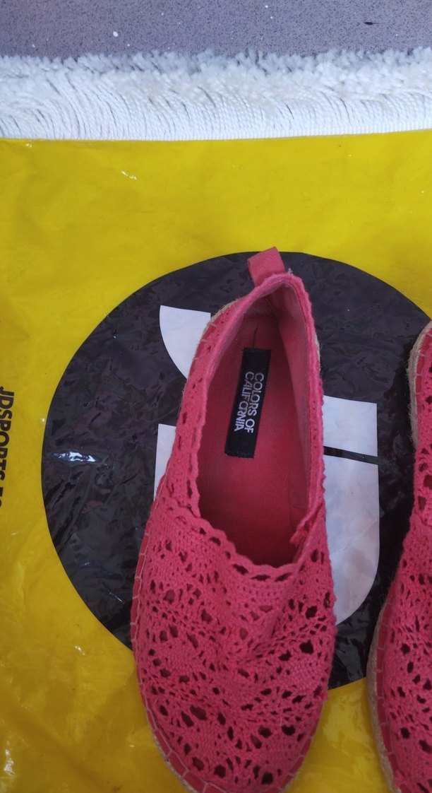 Dantel Detaylı Pembe Dolgu Topuklu Kadın Espadril - Görsel 2