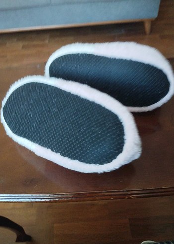 Pembe Kız Çocuk Sıcak Peluş Ev Terliği - Görsel 3