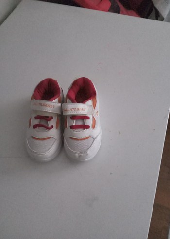 Kız Çocuk Beyaz Renkli Velcro Spor Ayakkabı - Görsel 7