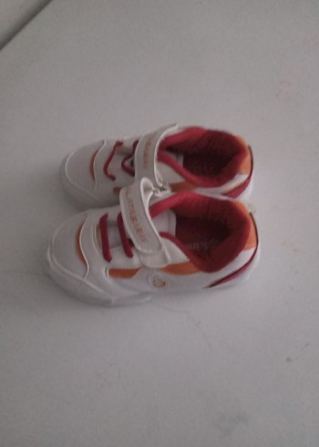 Kız Çocuk Beyaz Renkli Velcro Spor Ayakkabı - Görsel 8