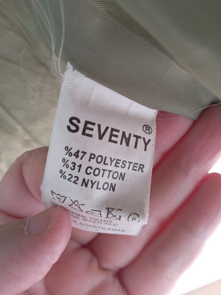 Bej Kadın Fermuarlı Midi Ceket - Görsel 3