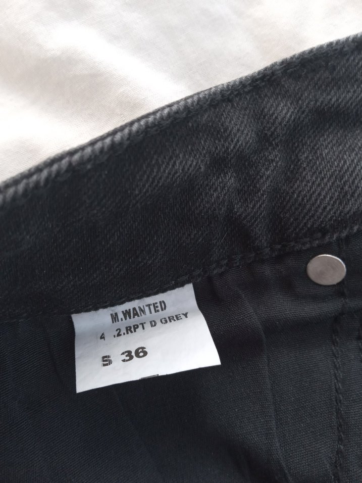 Kadın Gri Bol Kesim Kemerli Denim Pantolon - Görsel 3