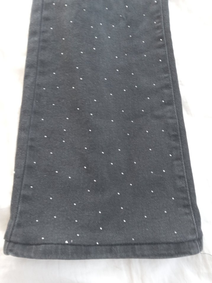 Kadın Gri Bol Kesim Kemerli Denim Pantolon - Görsel 5