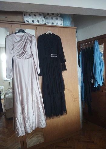 Uzun Siyah Gotik Kadın Elbise - Görsel 2