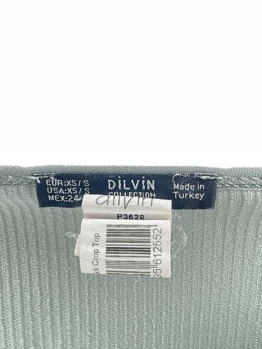 xs Beden yeşil Renk Dilvin Bluz %70 İndirimli.