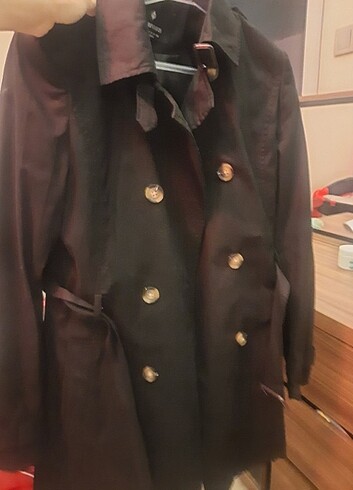 Stradivarius trenckot 1 kez giyildi yeni 
