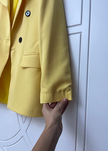 Sarı Kadın Blazer Ceket - Görsel 3
