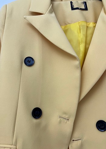 Sarı Kadın Blazer Ceket - Görsel 4