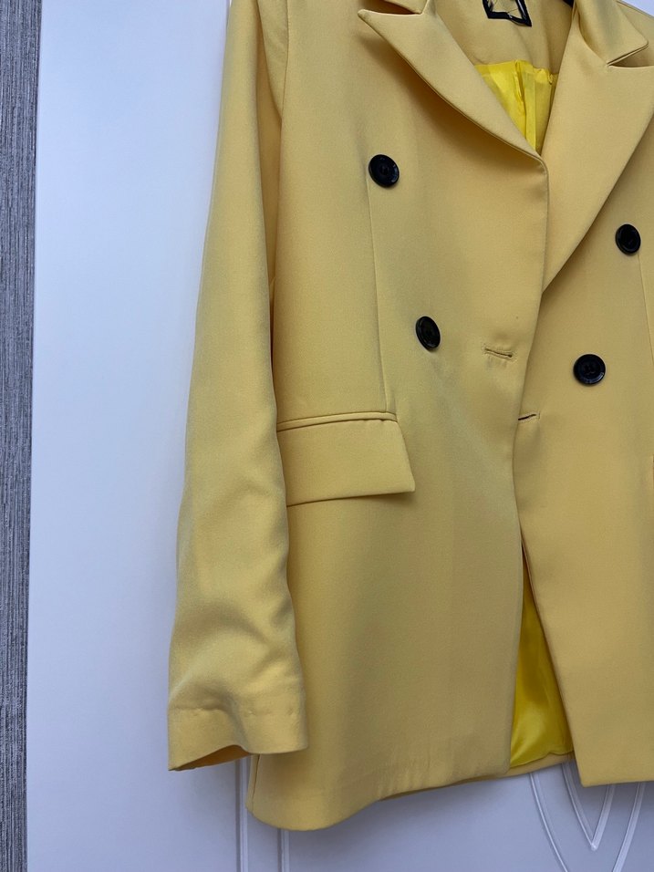 Sarı Kadın Blazer Ceket - Görsel 2