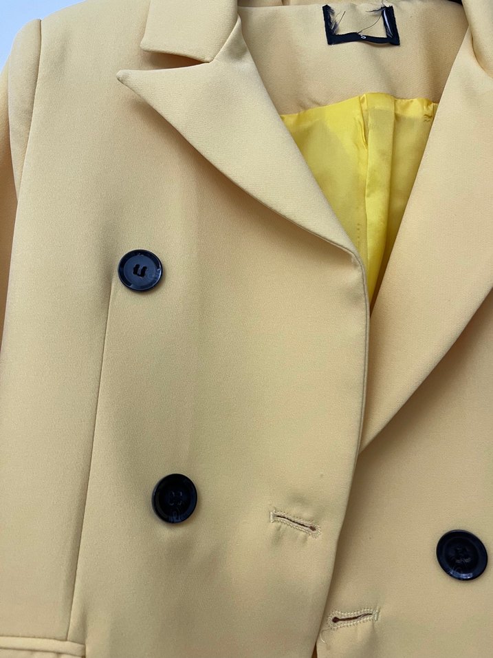 Sarı Kadın Blazer Ceket - Görsel 4