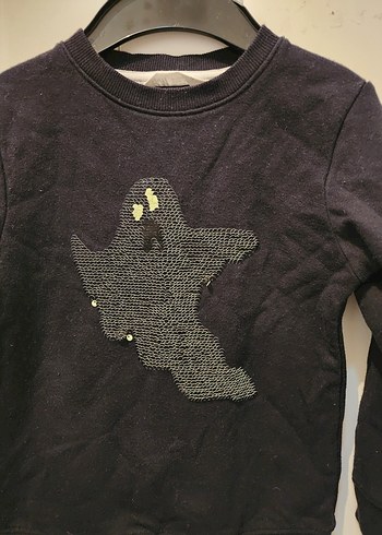 Siyah Erkek Çocuk Baskılı Sweatshirt - Görsel 3