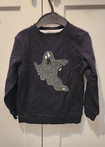 Siyah Erkek Çocuk Baskılı Sweatshirt - Görsel 7