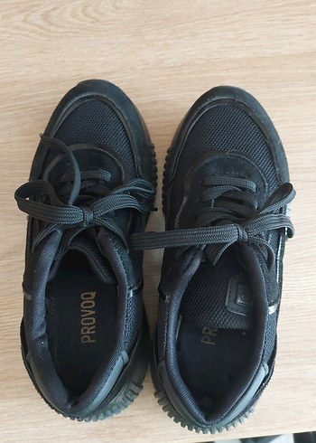 Siyah Bağcıklı Stiletto Topuklu Kadın Spor Ayakkabı - Görsel 5