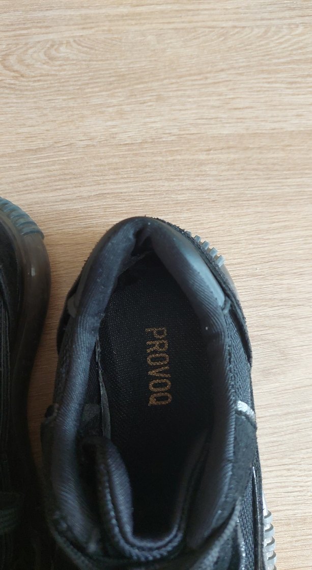 Siyah Bağcıklı Stiletto Topuklu Kadın Spor Ayakkabı - Görsel 2