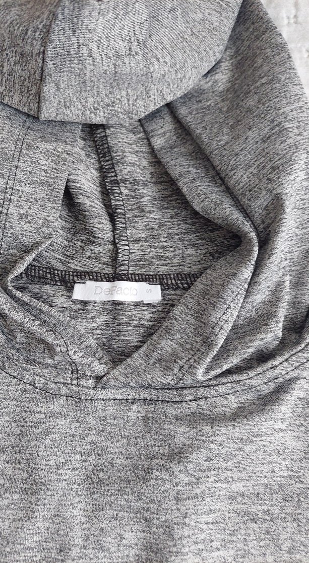 Kadın gri spor giyim. ikili takım - Görsel 2