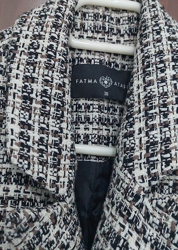 Çift Düğmeli Ekose Kaban - Görsel 2