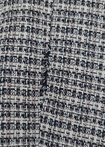 Çift Düğmeli Ekose Kaban - Görsel 3