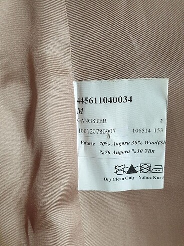 m Beden camel Renk Altınyıldız kaban