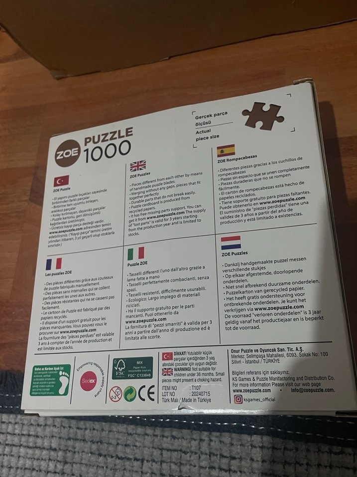 1000 Parça Kış Manzarası Puzzle - Görsel 3