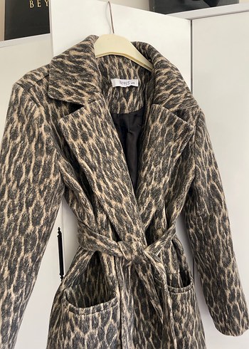 Bershka Leopar blazer kaban ceket kaşe