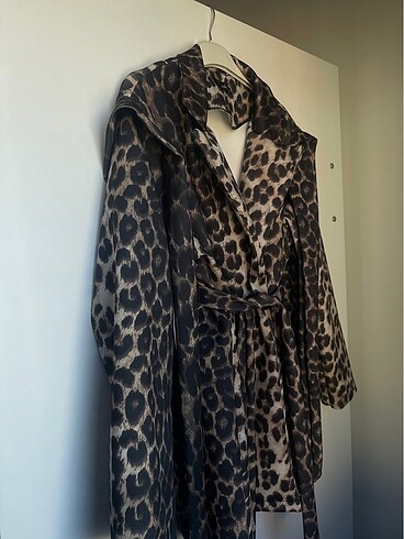 Leopar scuba ceket
